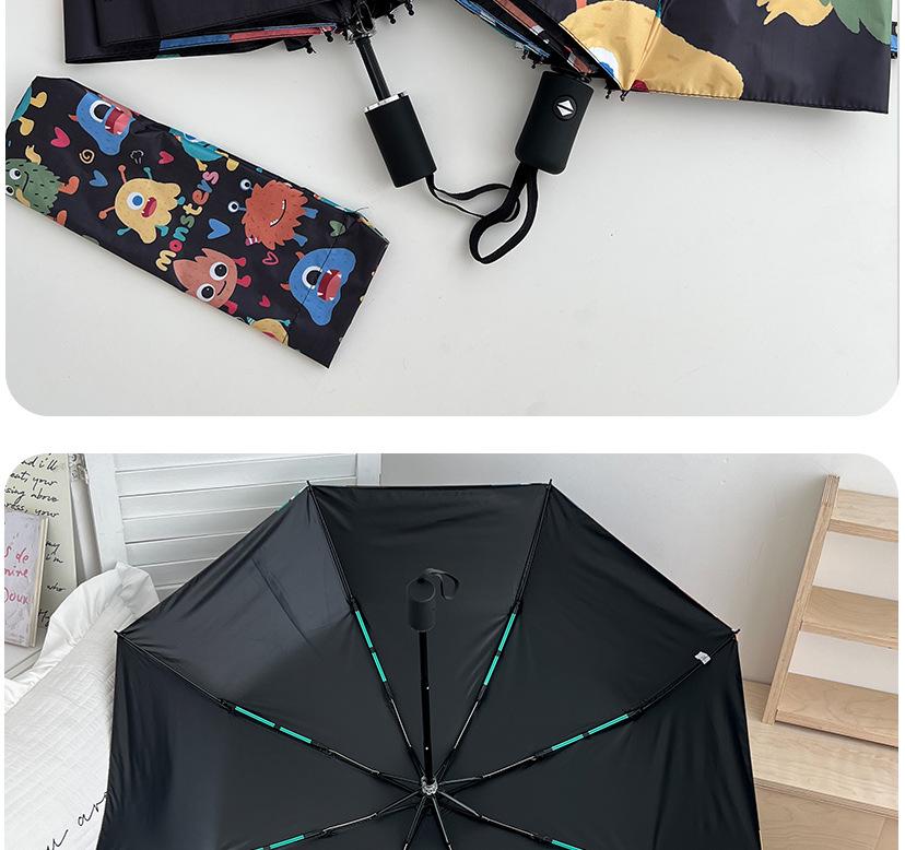 Cute Cartoon Kids' Auto Umbrella: Sun & Rain Protection with UV Shield