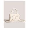 Pure Aesthetic Sweet Bow Decor Ladies Handbag, Luxury Texture Multiway Top Handle Crossbody Purse For Daily Matching