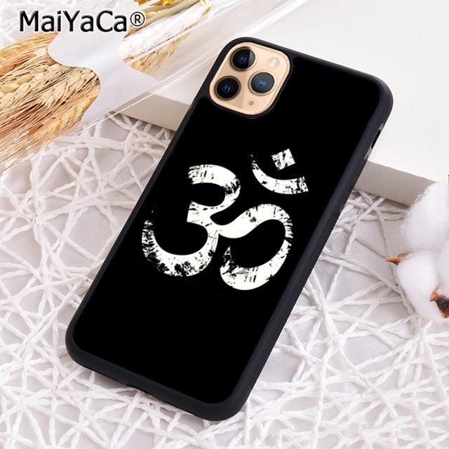 Символ Аум Ом Намасте цветочный дзен йога Чехол для телефона для iPhone 17 Air 16 16e 15 plus 11 12 13 14 pro max coque