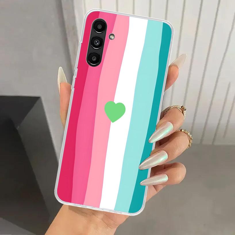 Rainbow Gradient Love Phone Case for Samsung Galaxy A17 A16 A37 A26 A36 A57 A56 A15 A25 A35 A55 A14 A24 A34 A54 A13 A23 A33 A53