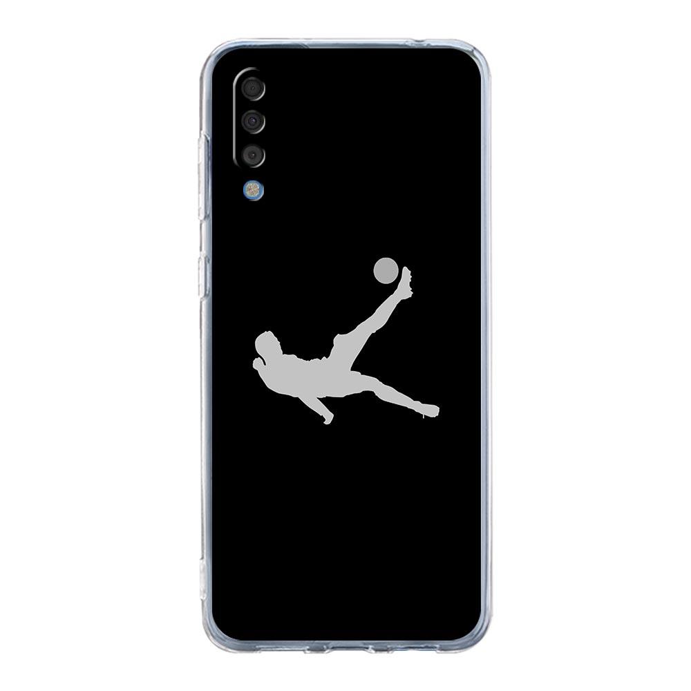 Football Player Soccer Art Phone Case For Samsung Galaxy A52 A50 A70 A30 A40 A20S A20E A02S A12 A22 A72 A32 5G A04s Clear Cover