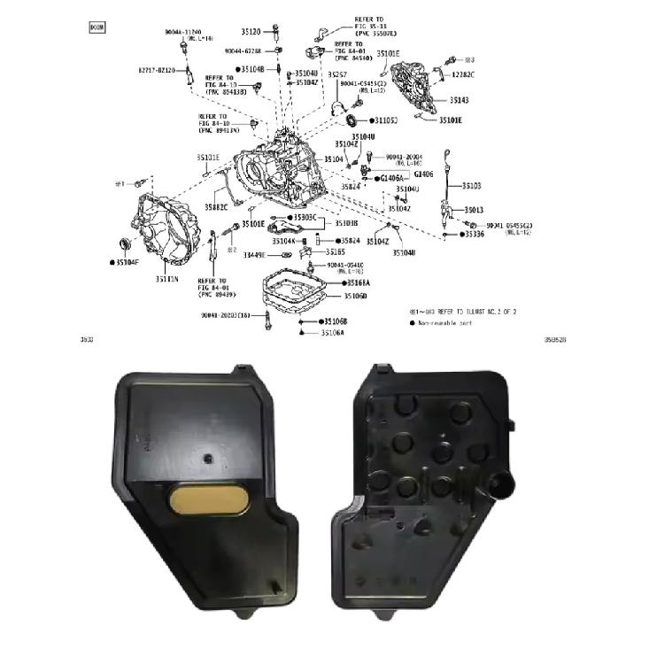U540E A4LB1 Automatic Transmission Filter Gasket For Toyota Daihatsu Car Accessories 35303-97201 3530397201