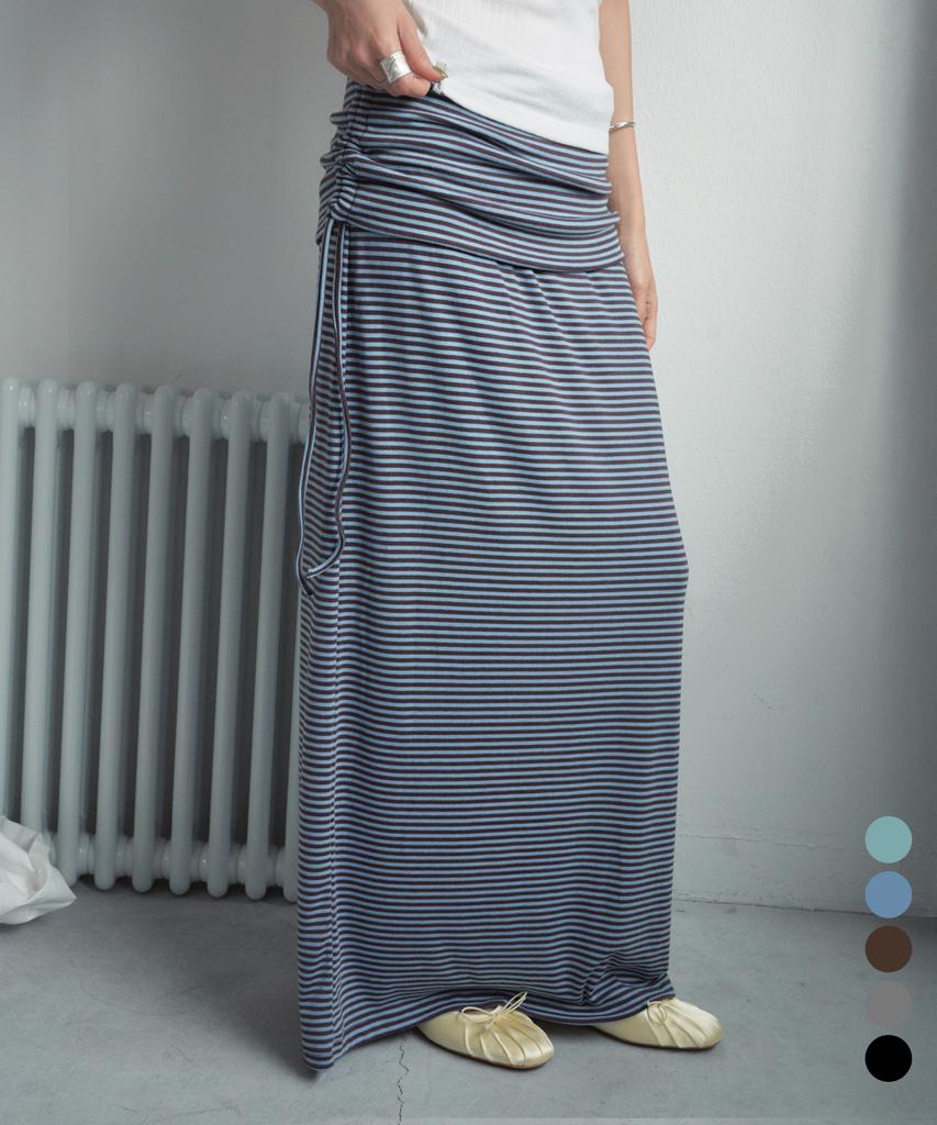 Cita Every Day Stripe Long Skirt_Cts628(5Color)