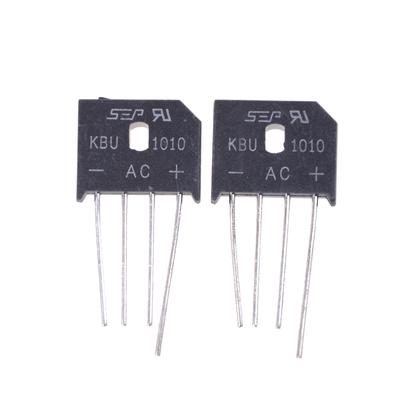 2 шт. Kbu1010 10A 1000V однофазный диодный мостовой выпрямитель
