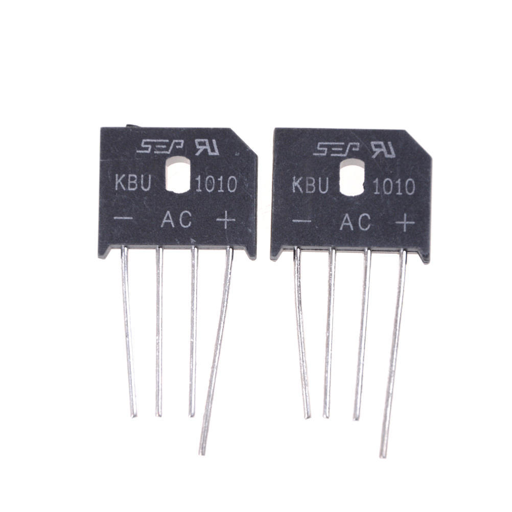 2 шт. Kbu1010 10A 1000V однофазный диодный мостовой выпрямитель