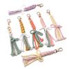 1pc/bag Alloy + Cotton Rope Daisy Key Chain DIY Craft Accessories