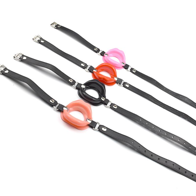 Silicone Mouth Shape Mouth Plug Bound Flirting Toy Adult Alternative Temperament and Interest Articles for Use Oral Sex
