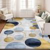 Modern Geometry Irregular Living Room Carpet Color Block Washable Fluffy Pile Fabric Sofa Rug Antiskid Decoration Home Floor Mat