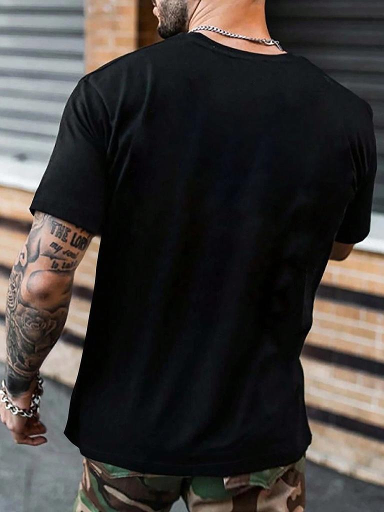 Мужская хлопковая футболка с крестом, роскошный бренд, модная, большого размера, топ, повседневная, с коротким рукавом, уличная одежда, классический принт, новинка, футболка S-4XL