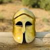 Hoplite Armor Helmet Corinthian Helmet with Wooden Stand Greek Helmet for Costumes and Display Best Gift