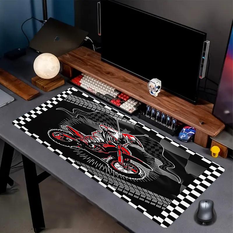 off road motorcycles Theme Mouse Pad, Non Slip Rubber Base, Multifunctional Office & Home Decor, Perfect for Workspace Personalization.