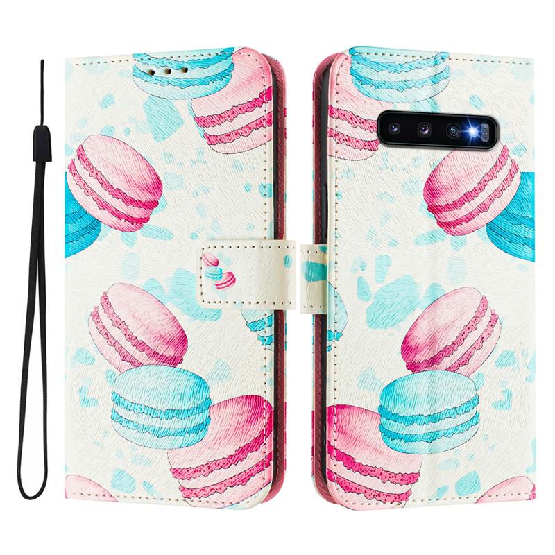 Роскошный кожаный чехол-книжка для Samsung Galaxy S10+ Plus Чехол-книжка на Для SAM S10E S10 Lite 5G Кошелек Сумки Цветочные чехлы Накладка 2025