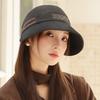 Autumn and Winter Big Head Circumference Hat Women's Casual Versatile Equestrian Hat Outdoor Travel Cap Sunshade Bucket Hat