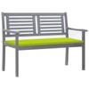 Day and Night - Day and Night 2-seater Garden Bench In Gray Eucalyptus Wood and 120 Cm Cushion