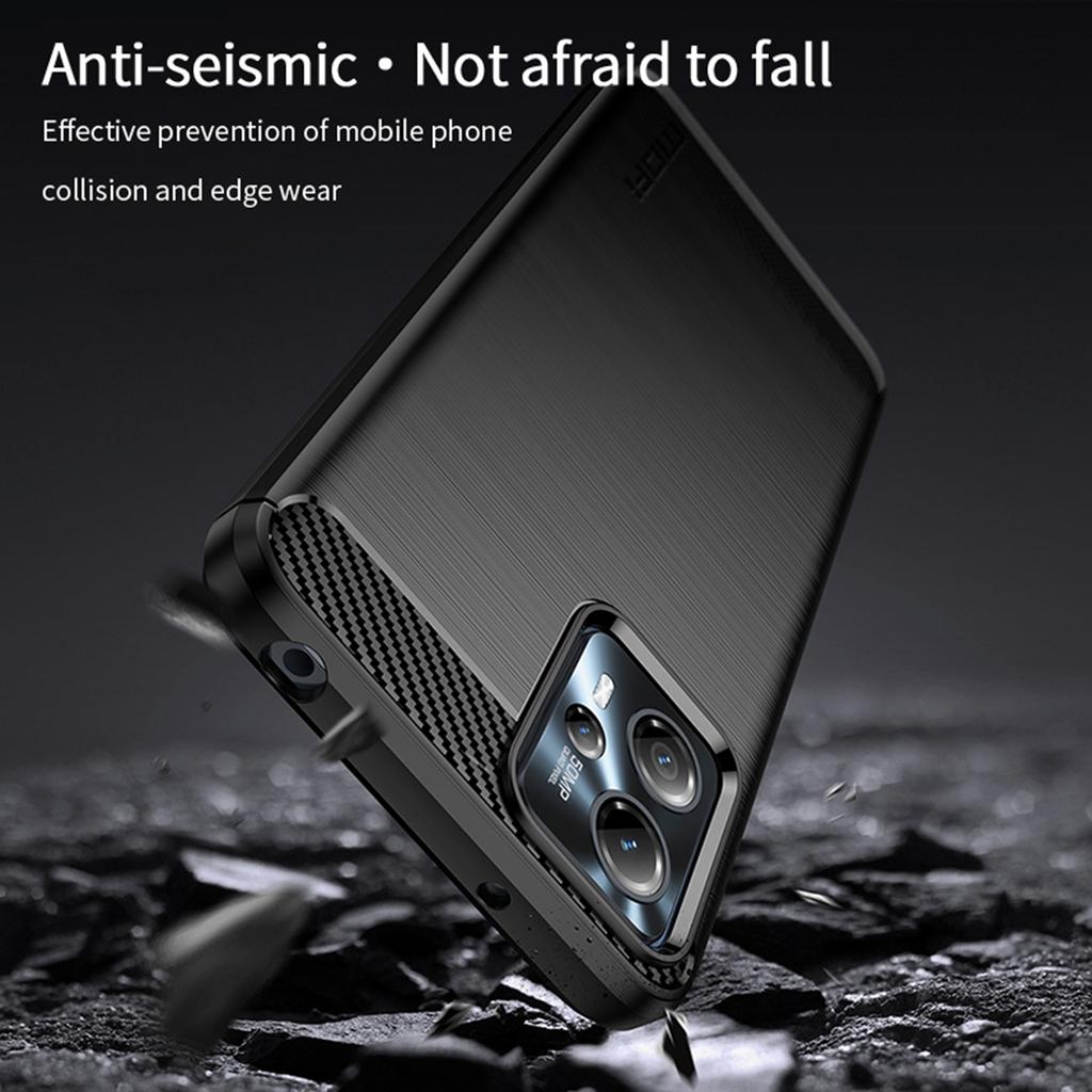 MOFI JK TPU Series-1 For Motorola Moto G13 4G/G23 4G Carbon Fiber Phone Case Brushed TPU Anti-drop Phone Cover
