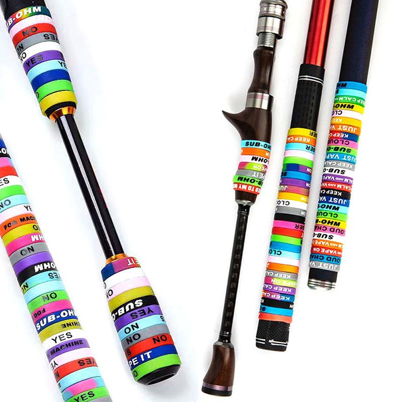 10 шт. Силиконовое кольцо для рукоятки удилища, противоскользящее, O-образное, для захвата, фиксирующее кольцо