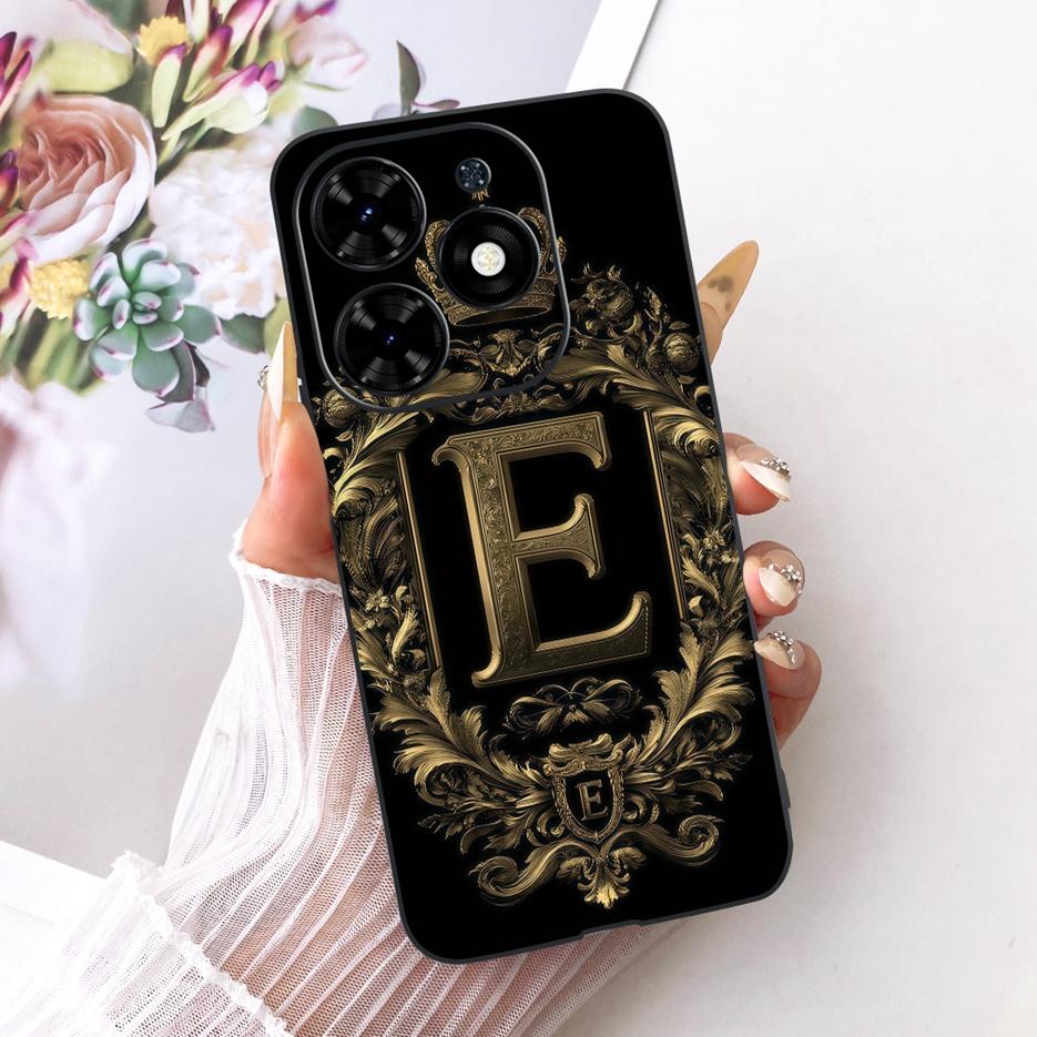 Чехол для Infinix Hot 40i Hot40 Pro X6837 Новая Мода Буквы для Пары Чехол Мягкий Силиконовый Чехол Для Infinix Hot 40 Pro Ho40i Fundas