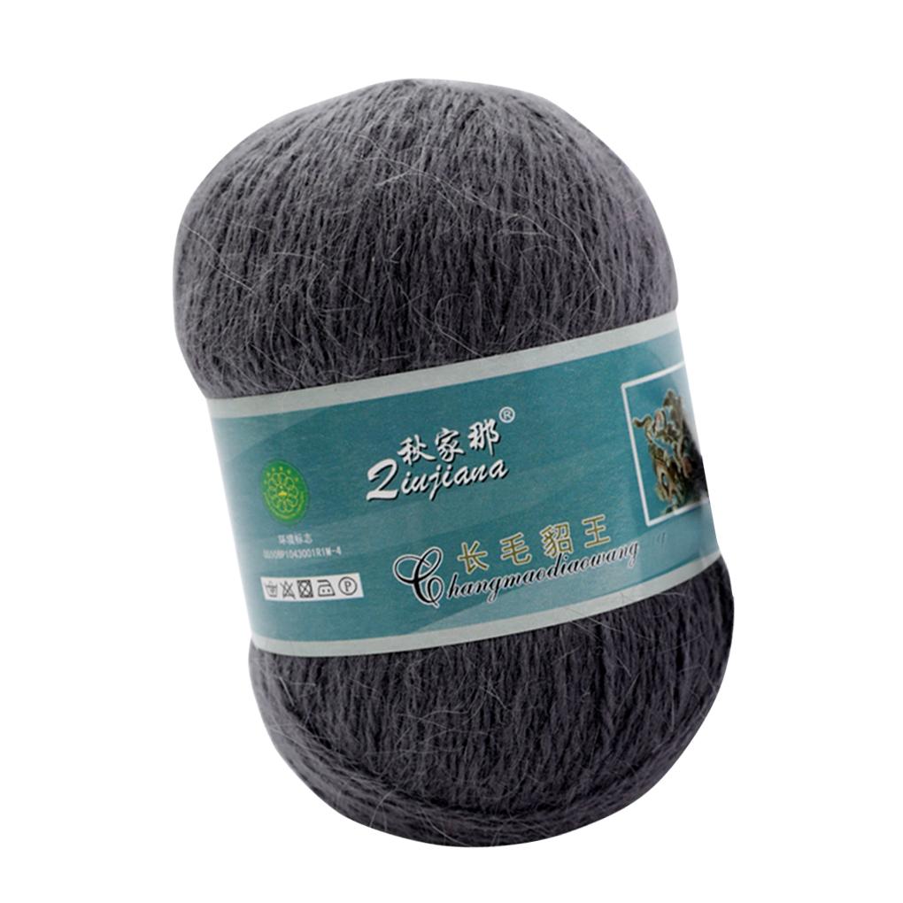 Кашемировая длинная плюшевая мягкая шерстяная пряжа ручная вязка люкс длинная шерсть