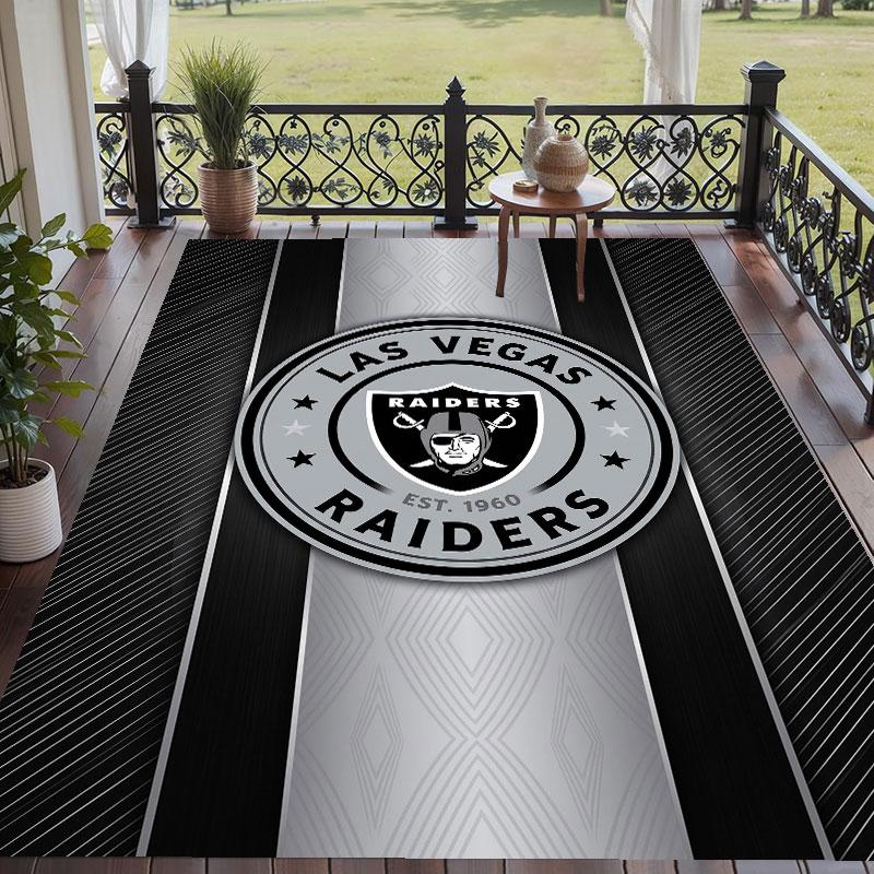 Мягкий напольный ковер с узором Las Vegas Raiders, ковер для гостиной, декоративный коврик для декора комнаты в доме