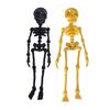 2/5Pcs 3D Printed Skeleton Refrigerator Magnet Poseable Skeleton Figurine with Movable Joints Articulated Skeleton Fridge Magnetic Decoration