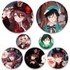 58MM Genshin Impact Soft Button Lapel Pin Creative Funny Collar Badge Cartoon Figure Brooches Clothes Jewelry Accessories Cute Gifts