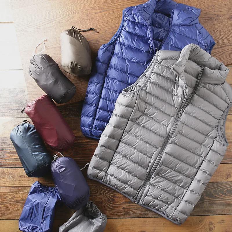 Men's Portable Clothing: Cut-Label Cotton Vest, Casual Warm Jacket