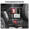 Car Rear Tailgate Handle License Plate Holder Bracket Aluminium Alloy Mounting Fit For Jeep Wrangler JL 2018 Up Exterior Accessories