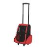 2-in-1 Pet Carrier Backpack for Dogs and Cats with Side Pockets, Telescopic Handle and Wheels, 42x25x55cm, Red