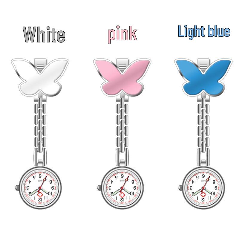 Butterfly Nurse Watch - Laser Engraved Timer for Students & Doctors, Simple & Fashionable