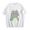 Sassy Frog Cartoon T-Shirt - Chill Wide-Eyed Wildlife Unisex Tee