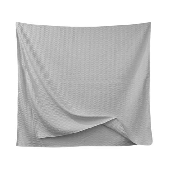Lightweight Wearable Spa Robe Waffle Microfiber Bath Towel, Quick Drying Towel with Snap Versatile Bathing Accessory for Travel Button, Soft