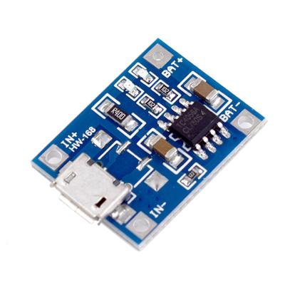 Мини-плата зарядного устройства для аккумуляторов Micro USB Портативная панель зарядного устройства для аккумуляторов DC4.5-5.5V со световым индикатором для литиевых аккумуляторов