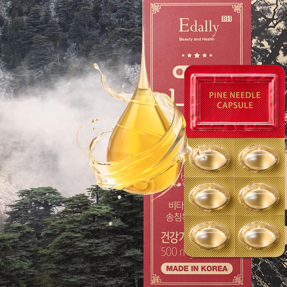 Масло хвои Edally, 98% витамин Е, 2%, капсулы, 500 мг, 30 шт., добавка для здоровья и красоты