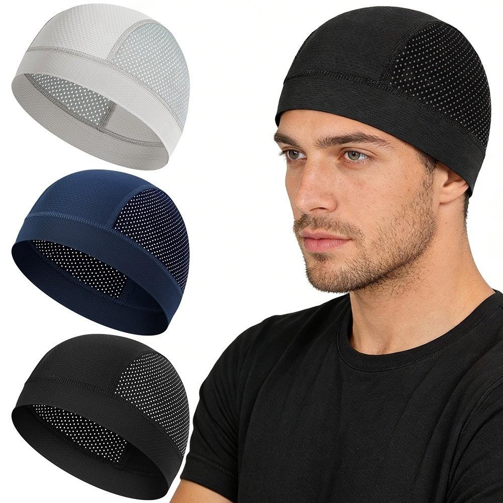 Thin Mesh Cycling Helmet Liner Cap Sun Protection Summer Cycling Cap Casual Skull Beanie Cap
