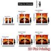 2D FLAT PRINTING 2pcs Curtains (Without Rod) Valentine's Elephants at Sunset Popular Creative Curtains Durable 100% Polyester