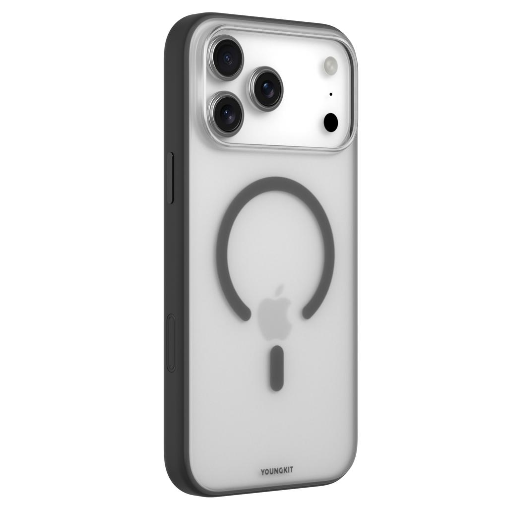 YOUNGKIT For iPhone 17 Pro Clear Case Compatible with MagSafe Shockproof TPU PC Phone Back Cover