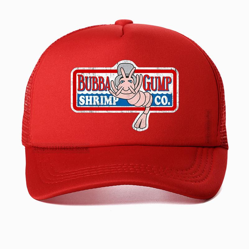 Bubba Gump Shrimp Co Лес Галлам Принт Сетчатая Дышащая Бейсболка летняя прохладная Тракер