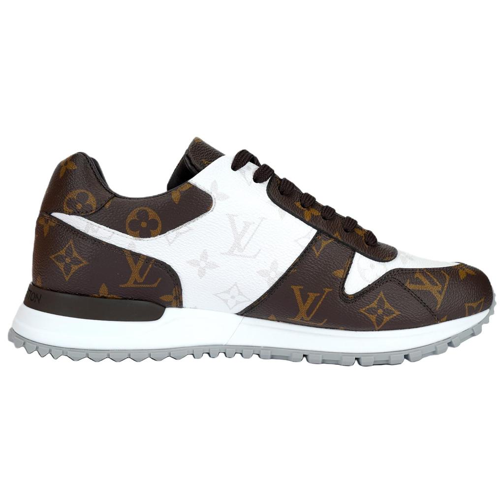 Louis Vuitton Run Away Повседневная обувь Низкие кеды Мужская Белый Коричневый 1ADET9