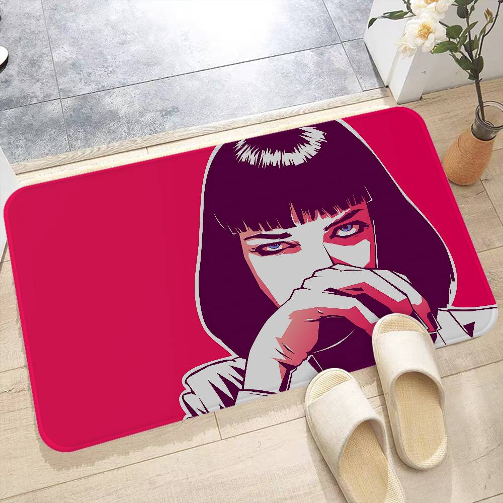 Film P-Pulp F-Fiction Room Mats Cheaper Anti-slip Modern Living Room Balcony Printed Household Carpets