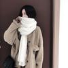 Solid Color Winter Knitted  Scarf Thick Warm Women Wrap Shawls Fashion Long Scarves