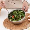 Stainless Steel Fruit Salad Bowl with Scale Noodles Bowl Dish Container  for Cooking Baking