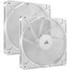 Pack De 2 Ventilateurs PWM 140mm - CORSAIR - RS140 - Blanc