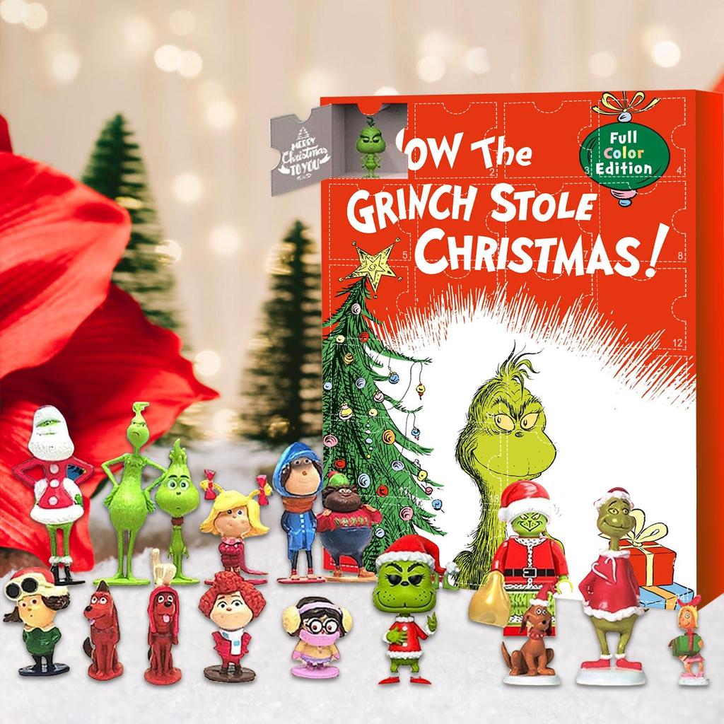 Адвент-календарь содержит 24 подарка, рождественские милые фигурки кукольный адвент-календарь, календарь обратного отсчета с игрушками-сюрпризами, рождественский коллекционный