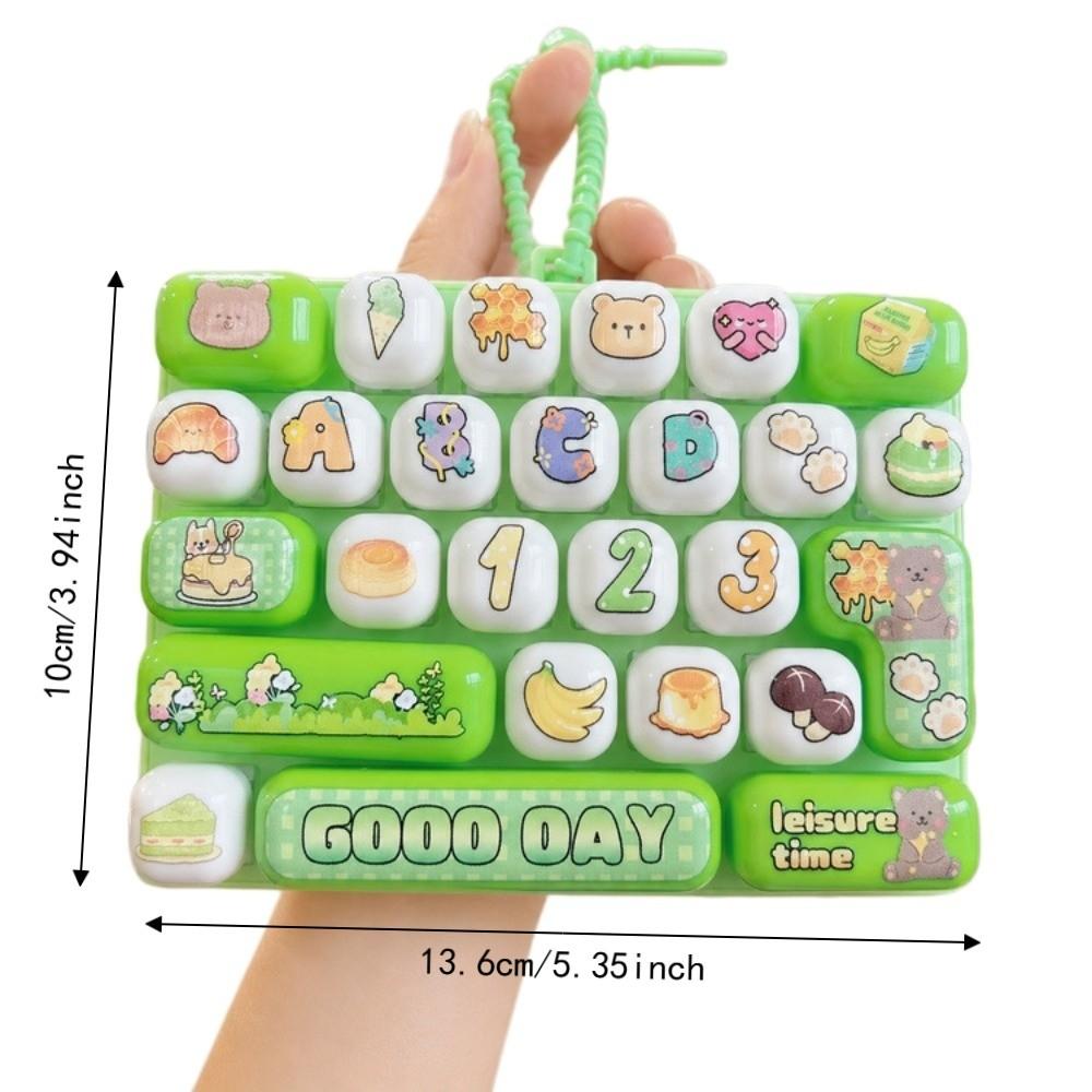 26 Key Mini Keyboard Pendant Cute Cartoon Design Keyboard Keychain  Accessories Gift