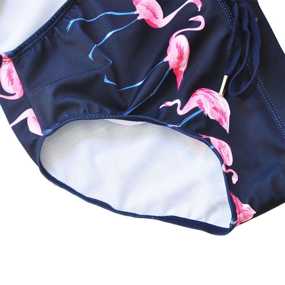 Flamingo Swim Brief Мужские сексуальные купальники Быстросохнущие купальные костюмы с подкладкой