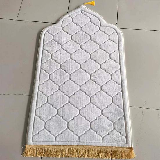 Islamic Prayer Rug Thickened Floor Mat Non-Slip Bottom Prayer Floor Mat for Kids Men Women Forehead Knees Ramadan Eid Gift