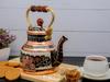 Гравированный чайник для плиты, медный, 1700 мл