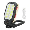 LED Work Light Super Bright Angle Adjustable Magnetic Adsorption IP66 Rechargeable COB Work Lamp Wit