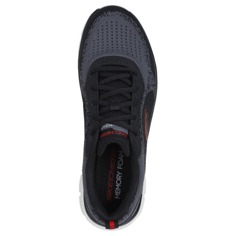 Skechers Кроссовки - Glendor Удобные Простые Прочные Низкие Тренировочные Кроссовки Мужские Черный 232699-BKRD