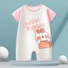 Baby Thin Onesie Summer Newborn Short Sleeved Crawl Suit Cartoon Pajamas for Boys and Girls